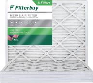 улучшите качество воздуха с помощью пылезащитного воздушного фильтра 10x14x1 merv 8 (5 шт. в упаковке), идеальной замены для фильтров печи переменного тока hvac логотип