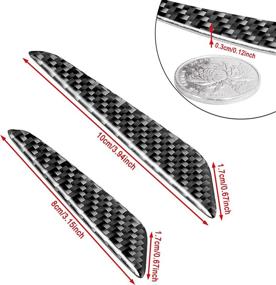 img 3 attached to TOMALL 4 Pcs Car Door Anti-Collision Strip Door Edge Guards Anti-Rub Protector Trim Carbon Fiber Texture Car Door Corner Bumper Protector Anti-Scratch Universal For All Cars SUV (D)