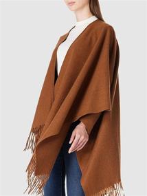 img 2 attached to Womens Poncho Cardigan Breezy Lane Women's Accessories : Scarves & Wraps