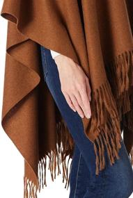 img 1 attached to Womens Poncho Cardigan Breezy Lane Women's Accessories : Scarves & Wraps