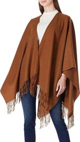 img 4 attached to Womens Poncho Cardigan Breezy Lane Women's Accessories : Scarves & Wraps