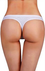 img 2 attached to Comfortable Seamless Thongs For Women - Soft And Breathable Underwear