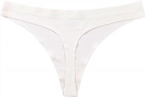 img 1 attached to Comfortable Seamless Thongs For Women - Soft And Breathable Underwear