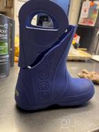img 1 attached to 👞 Crocs Kids Handle Rain Boots: Boys' Shoes, Perfect for Outdoor Activities review by Kelly Sadiq