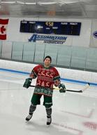 img 1 attached to Mens & Boys Christmas Hockey Jersey Set With Elk & Snow Design - Sublimated Practice Jacket, Socks & Leggings By EALER review by Michael Morgan