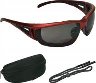 bikershades z87 wind-proof padded motorcycle sunglasses with built-in bifocal readers for enhanced safety logo