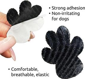 img 2 attached to 🐾 Keep Your Dog's Paws Safe with PawPro Paw Protectors - 10 Sets of Anti-Slip Paw Pads for Indoor and Outdoor Use