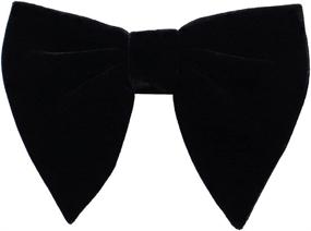 img 1 attached to 🎩 Levao Velvet Vintage Tuxedo Bowtie: Classy Men's Accessory for Ties, Cummerbunds & Pocket Squares