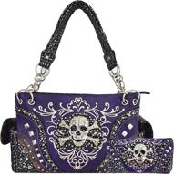 🌸 stylish floral concealed handbag: women's shoulder bag with wallet logo