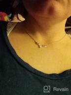 картинка 1 прикреплена к отзыву Sterling Silver Antler Deer/Cat/Halo Birthstone Pendant Necklace For Women Teen Girls от Anthoni Hayes