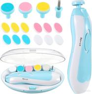 👶 necott baby nail clippers with light and electric nail file kit, 20-in-1 nail trimmer with safe-stop system, includes soft replacement heads for newborns, toddlers, children, and adults logo