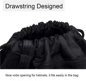 img 1 attached to 🏍️ Lightweight Motorcycle Helmet Drawstring Backpack, Ideal Storage Bag for Sports & Outdoor Activities