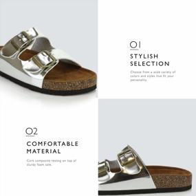 img 2 attached to Flat Casual Sandals With Adjustable Buckle Strap For Women - DailyShoes Fashionable Alina-01 Shoes