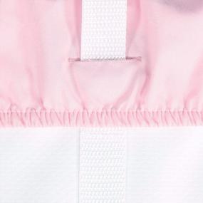 img 1 attached to Belsden 2 Pack Мягкая пеленальная подушка из микрофибры, с 2 внимательными отверстиями для ремня безопасности, прочный набор таблиц для смены подгузников для маленьких девочек, 16 ''X 32 '' X 8 '', розовый и красный