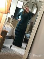 img 1 attached to Empire Waist Flowy Long Sleeve Party Gown For Women - Perfect For Fall And Winter Occasions review by Raysean Forth