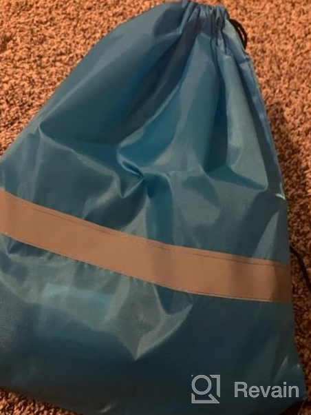 img 1 attached to Reflective Drawstring Backpacks In Bulk For Kids, Women, And Men - Perfect Cinch Bags With Extra Strings review by Andrew Patel