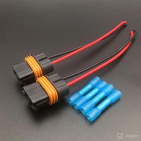 img 3 attached to 🔌 Nearly 2 Sets Fan Cooling Connector Pigtail Wiring Harnesses, Compatible with Ford, Chevrolet Corvette Camaro TPI, LT1, LS1, LS6