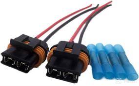 img 4 attached to 🔌 Nearly 2 Sets Fan Cooling Connector Pigtail Wiring Harnesses, Compatible with Ford, Chevrolet Corvette Camaro TPI, LT1, LS1, LS6