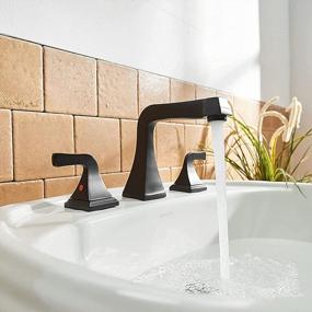 img 1 attached to Upgrade Your Bathroom With Bathfinesse 3-Hole Black Faucet Set With Pop-Up Drain Assembly