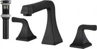 upgrade your bathroom with bathfinesse 3-hole black faucet set with pop-up drain assembly logo