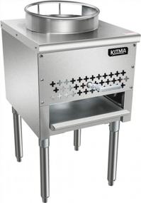 img 4 attached to Kitma 13" Gas Wok Range - 95,000 BTU Commercial Natural Gas Restaurant Equipment