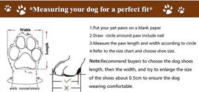 img 2 attached to 🐾 GLE2016 Waterproof Dog Boots: Anti-Slip Snow Shoes with Reflective Sole, Warm Lining - Ideal for Snowy Winters - 2 Pairs