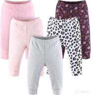 peanutshell baby girls pants set: floral 👶 and animal prints, 5 pack, newborn to 24 months logo