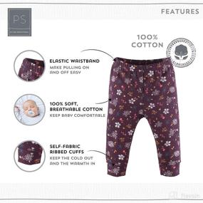 img 3 attached to Peanutshell Baby Girls Pants Set: Floral 👶 and Animal Prints, 5 Pack, Newborn to 24 Months