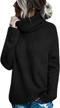 fisace women's cozy cable knit oversized turtleneck sweater - perfect for fall and winter! logo