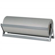 aviditi kpb2450 fiber bogus kraft paper roll, 1080' length x 24" width,gray logo