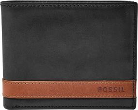 img 4 attached to Fossil Mens Bifold Wallet Brown - The Ultimate Men's Accessory for Wallets, Card Cases & Money Organizers