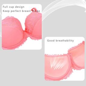 img 3 attached to 👙 Pretty Push Up Lace Lingerie Sets - Comfortable Bra and Panty Sets for Women (34B-46DD)