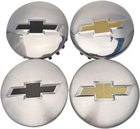 img 2 attached to 🚗 Chevrolet Chevy Center Cap Chrome-Polished Brushed Hub Caps, 83mm, for Tahoe, Suburban, Silverado 2014-2017 (Part Numbers: 22837060, 20942002, 20941994) - Yellow