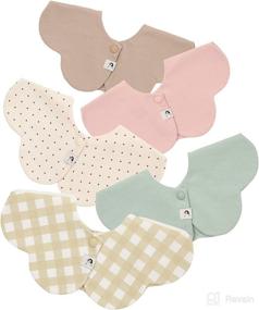 img 4 attached to 👶 Konny Baby Bibs 5-Pack: 360° Rotate, Soft and Absorbent Bandana Drooling for Boys and Girls