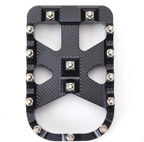 img 1 attached to 🏍️ Enhance Your Harley-Davidson with Goldfire MX Style Brake Pedal Pad Cover – Ideal Fit for H-D Softail Heritage Springer Fat Boy Deluxe FLSTN Road King FLHR Road Glide FLTR (Black)