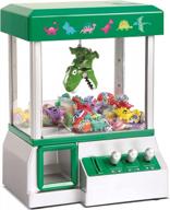 bundaloo claw machine toy - the ultimate arcade game for kids with candy grabber & prize vending dispenser - best gifts for boys & girls (green dinosaur) logo