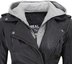 img 2 attached to Stylish Bagheria Women's Leather Jacket: Decrum 1303505 at Coats, Jackets & Vests