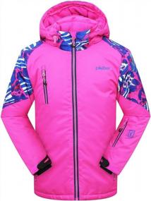 img 4 attached to Водонепроницаемая ветрозащитная лыжная куртка для сноуборда для девочек PHIBEE | Спортивная одежда для зимних приключений