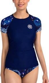 img 4 attached to AXESEA Womens Rashguard Protection Swimsuit Women's Clothing - Swimsuits & Cover Ups
