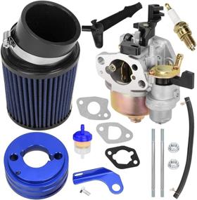 img 4 attached to FVRITO High Performance Racing Upgraded Carburetor Carb Air Filter Adapter Kit For Predator 212Cc 196Cc 6