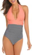 👙 qearal monikini striped control swimsuit - women's swimwear at swimsuits & cover ups logo