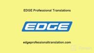 img 1 attached to EDGE Professional Translations review by Pat Peoples