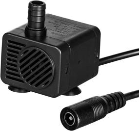 img 4 attached to 🌊 LAPOND 200L/H 12V 4W Submersible Water Pump: Ultra Quiet Timer for Pond, Aquarium, Fish Tank Fountain! Hydroponic Pump with High Lift of 5.9ft.