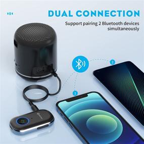 img 2 attached to 🎧 SONRU Aux Bluetooth Adapter for Car/Home Stereo/Wired Headphones: 5.0 Bluetooth Receiver with Fast Charging, Long Standby, and Long Distance Transmission - Enhance Your Audio Experience!