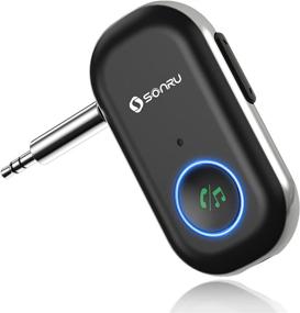img 4 attached to 🎧 SONRU Aux Bluetooth Adapter for Car/Home Stereo/Wired Headphones: 5.0 Bluetooth Receiver with Fast Charging, Long Standby, and Long Distance Transmission - Enhance Your Audio Experience!