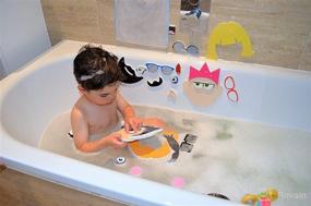 img 1 attached to 🛁 Buddy & Barney Silly Faces Bath Stickers