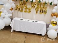картинка 1 прикреплена к отзыву 16 Ft White, Gold & Confetti Balloon Garland Arch Kit - 168 Pieces With Tropical Palm Leaves Greenery For Baby Shower Decorations, Wedding, Bachelorette, Engagement Party, Birthday Anniversary от Patrick Ceo