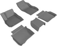 🚗 custom fit all-weather floor mat: 3d maxpider complete set for buick lacrosse - kagu rubber (gray) logo