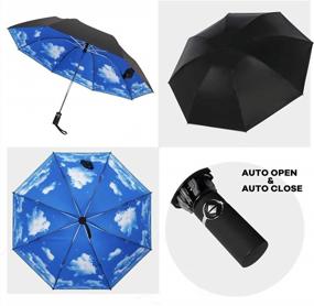 img 2 attached to Compact Travel Umbrella Windproof And Reversible - Automatic Umbrellas For Women & Men - Ideal Creative Gift For Parents, Friends, Colleagues And More - MRTLLOA Umbrella