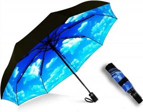 img 3 attached to Compact Travel Umbrella Windproof And Reversible - Automatic Umbrellas For Women & Men - Ideal Creative Gift For Parents, Friends, Colleagues And More - MRTLLOA Umbrella